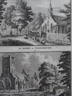 Gravures kerk Tienhoven en Westbroek, H. Spilman 1749, Antiek en Kunst, Verzenden