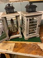 2 leuke lantaarntjes, Huis en Inrichting, Woonaccessoires | Kandelaars en Kaarsen, Ophalen, Zo goed als nieuw, Overige materialen