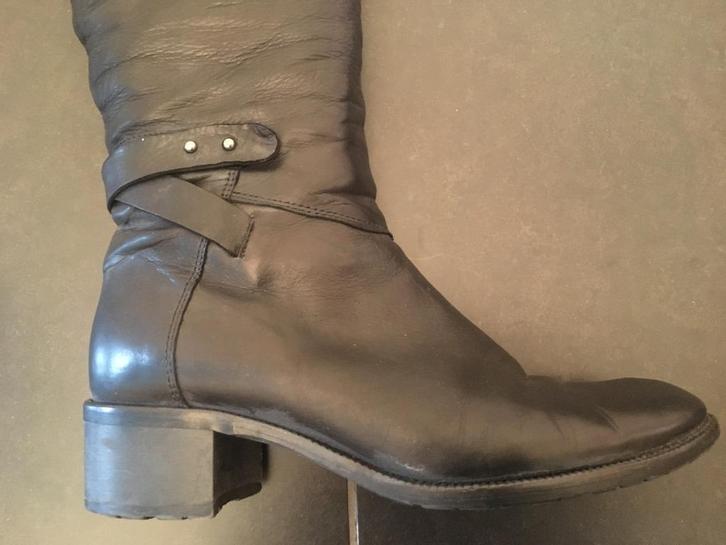 Cypres zwart zachtleren dameslaarzen maat 38, Kleding | Dames, Schoenen, Gedragen, Hoge laarzen, Zwart, Verzenden