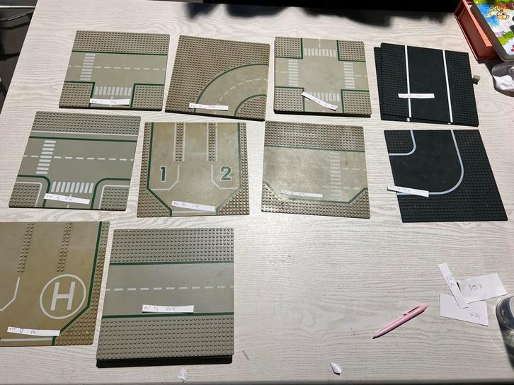 Lego grondplaten wegenplaten diverse soorten, Kinderen en Baby's, Speelgoed | Duplo en Lego, Gebruikt, Lego, Losse stenen, Ophalen of Verzenden