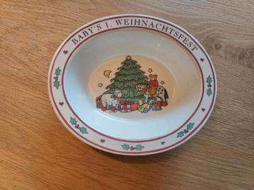 Kerstbordje Christmas bordje Baby Melamine - Nieuw! beschikbaar voor biedingen