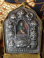 Mooi origineel oud reisaltaar uit Nepal met Boeddha 13,5 cm., Ophalen of Verzenden