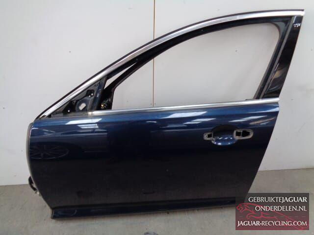 XF Deur links voor blauw, Auto-onderdelen, Carrosserie en Plaatwerk, Deur, Jaguar, Voor, Links, Gebruikt, Ophalen of Verzenden