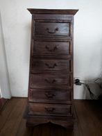 Houten kastje met lades, Minder dan 50 cm, 5 laden of meer, 100 tot 150 cm, Vintage