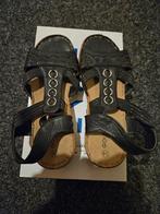Zwarte sandalen maat 38, Zwart, Goldstep comfort, Zo goed als nieuw, Sandalen of Muiltjes