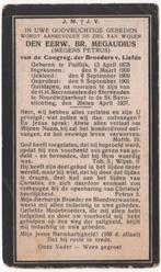 broeder Petrus Megens 1878 Puiflijk + 1937 Noordwijkerhout, Verzenden