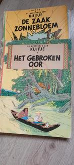 Kuifje - Het Gebroken Oor + De Zaak Zonnebloem, Boeken, Meerdere stripboeken, Ophalen of Verzenden, Gelezen, Hergé