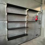 Groot industrieel design metalen wandrek jaren 50 60 Tomado, Met plank(en), Gebruikt, 100 tot 150 cm, 150 tot 200 cm