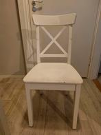 Ikea stoel ingolf 3x voor 40 euro., Huis en Inrichting, Ophalen, Gebruikt, Drie, Wit