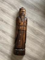 beeld houtsnijwerk Chinese Oosterse figuur 1 meter, Ophalen of Verzenden