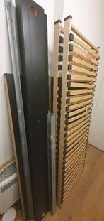 Gratis bed 140x200, Huis en Inrichting, Slaapkamer | Bedden, Ophalen, Gebruikt, Zwart, Tweepersoons