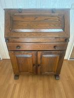 Antieke Secretaire Kast met Bureau en Opbergruimte Hout Brui, Ophalen