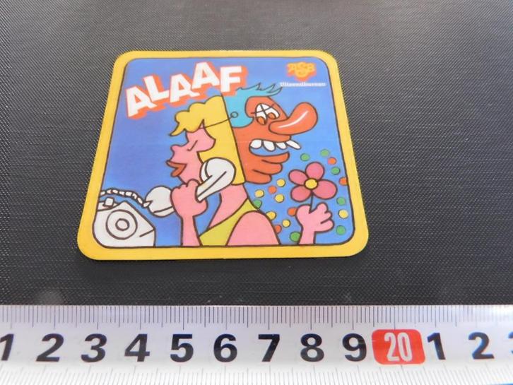 sticker carnaval strip ASB uitzendbureau telefoniste, Verzamelen, Stickers, Zo goed als nieuw, Bedrijf of Vereniging, Ophalen