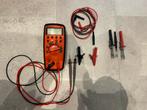 Meterman 37XR Multimeter + Meetpennen & Accessoires, Doe-het-zelf en Verbouw, Meetapparatuur, Ophalen of Verzenden, Zo goed als nieuw