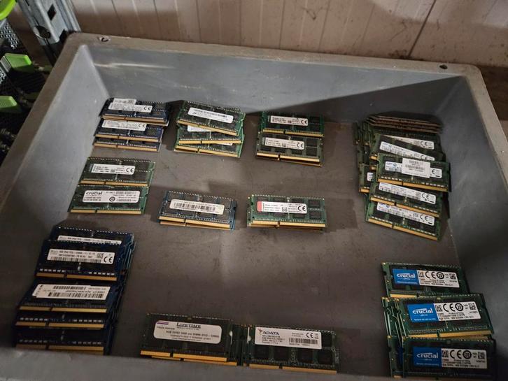 Verschillende merken 8gb laptop ram geheugen 12800s pc3L ddr, Computers en Software, RAM geheugen, Gebruikt, Laptop, 8 GB, DDR3
