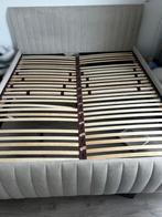 Ecru bed leenbakker 180x200, Huis en Inrichting, Tweepersoons, Ophalen of Verzenden, 180 cm, 200 cm