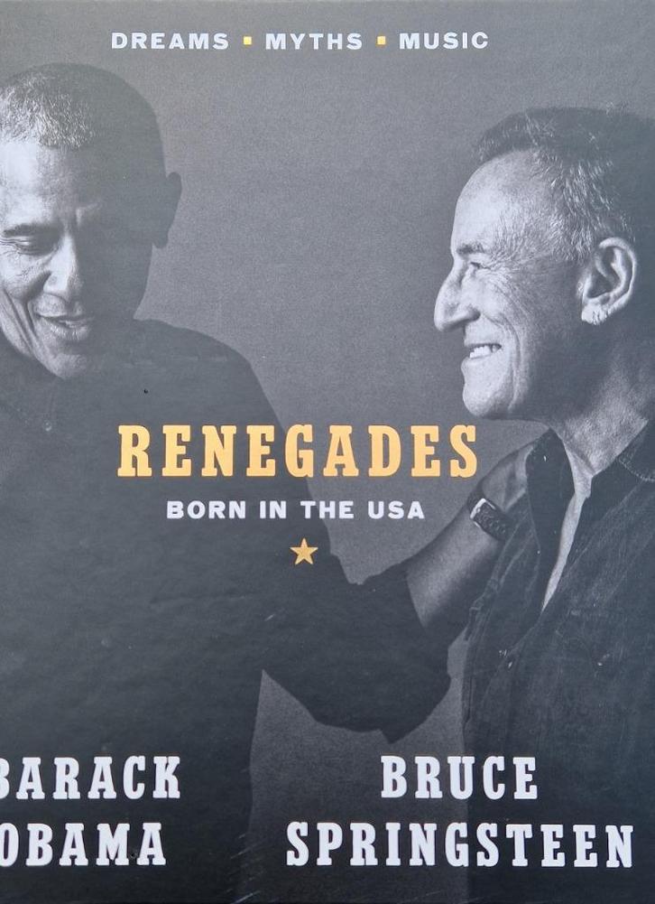 First Edition Obama en Bruce Springsteen boek Renegades, Boeken, Advies, Hulp en Training, Nieuw, Ophalen of Verzenden