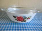 Ovenschaal - rond - 17cm - met deksel, Huis en Inrichting, Keuken | Servies, Ophalen of Verzenden, Overige stijlen, Glas, Schaal of Schalen