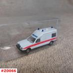 Mercedes-Benz Miesen Bonna 124 AMBULANCE wit Herpa 1:87 zgan, Ophalen of Verzenden, Zo goed als nieuw, Auto, Herpa