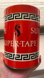 Oud blik Super-Tape met inhoud, Huis en Inrichting, Woonaccessoires | Kisten, Ophalen of Verzenden, Zo goed als nieuw, Metaal