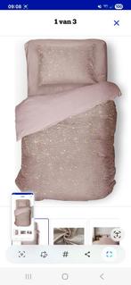 Eleganzzz Dekbedovertrek Foil Velvet - Pink - Dekbedovertrek, Eenpersoons, Dekbedovertrek, Ophalen of Verzenden, Zo goed als nieuw