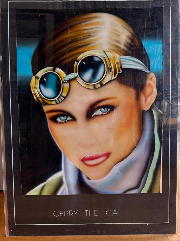 Origineel kunstwerk van Gerry the Cat, Antiek en Kunst, Kunst | Schilderijen | Abstract, Ophalen