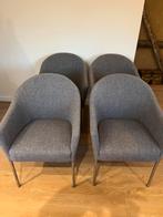 Grijze stoel / eetkamerstoel, Ophalen, Zo goed als nieuw, Vier, Stof