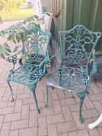 Brocante ijzeren stoelen, Antiek en Kunst, Ophalen of Verzenden