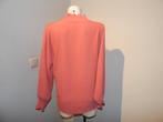 Studio Anneloes koraal kleur top fijne plooi voorkant stretc, Kleding | Dames, Overige kleuren, Verzenden, Maat 42/44 (L), Zo goed als nieuw