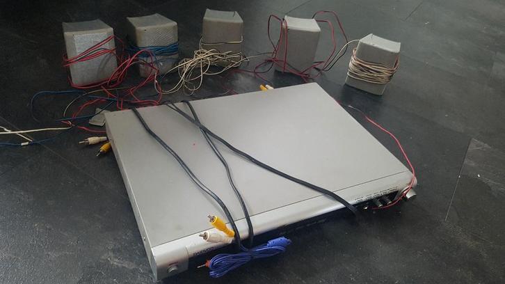 Home Cinema / Surround Set + Daewoo DVD-speler – Compleet, Audio, Tv en Foto, Home Cinema-sets, Gebruikt, Dvd-speler, 5.1-systeem