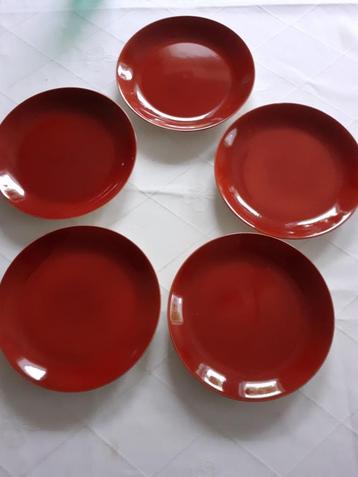 Villeroy & Boch ontbijt-dessertborden glanzend bruin beschikbaar voor biedingen