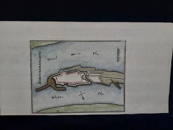 27 / Vestingkaart van Schenckenschans  uit 1659 C. Merian beschikbaar voor biedingen