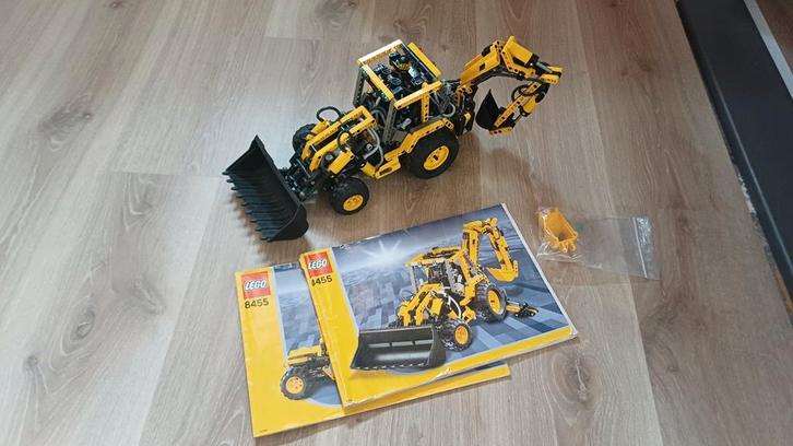 Lego technic 8455 Back-hoe tractor graafmachine, Kinderen en Baby's, Speelgoed | Duplo en Lego, Zo goed als nieuw, Lego, Complete set