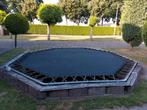 Grote trampoline 4,50 m doorsnee incl poten onderstel, Ophalen, Gebruikt