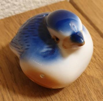 Porselein gemerkte vogel blauw 7x 6 pomander fraaie vintage! beschikbaar voor biedingen