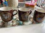 3 bekers van douwe egberts jaren 70 villeroy/boch, Ophalen of Verzenden