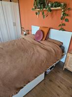 Complete Slaapkamerset - Bed, Kasten, Boekenkast, Huis en Inrichting, Ophalen, Gebruikt, Tweepersoons, Modern