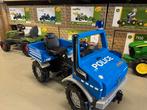 Rolly Toys Unimog Politie TrapTractor Met Zwaailicht auto, Ophalen of Verzenden, Trapvoertuig