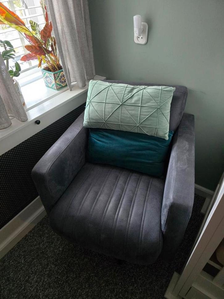 Zitmaxx Harry Draaifauteuil, Huis en Inrichting, Fauteuils, Zo goed als nieuw, Metaal, Stof, 50 tot 75 cm, Minder dan 75 cm, Ophalen