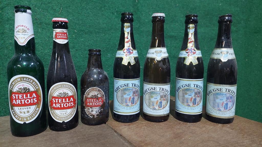 Bierflessen Belgie, Verzamelen, Biermerken, Ophalen, Gebruikt, Flesje(s), Overige merken