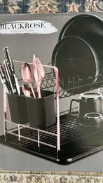 Afdruiprek zwart met rose (camping, kleine woning), Ophalen of Verzenden, Zo goed als nieuw