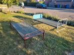 Bed 2x metaal, Huis en Inrichting, Gebruikt, 90 cm, Eenpersoons, Metaal