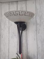 Wandlamp creme / bruin, Ophalen of Verzenden, Zo goed als nieuw, Glas