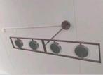 Mooie eettafel/plafond lamp van Van de Heg met 4 lichtpunten, Ophalen, Gebruikt, 50 tot 75 cm, Glas
