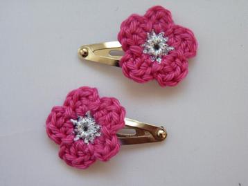 Peuter haarspeldjes Silver (fuchsia) beschikbaar voor biedingen