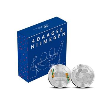 4Daagse Nijmegen Zilver 1 ounce met kleur beschikbaar voor biedingen