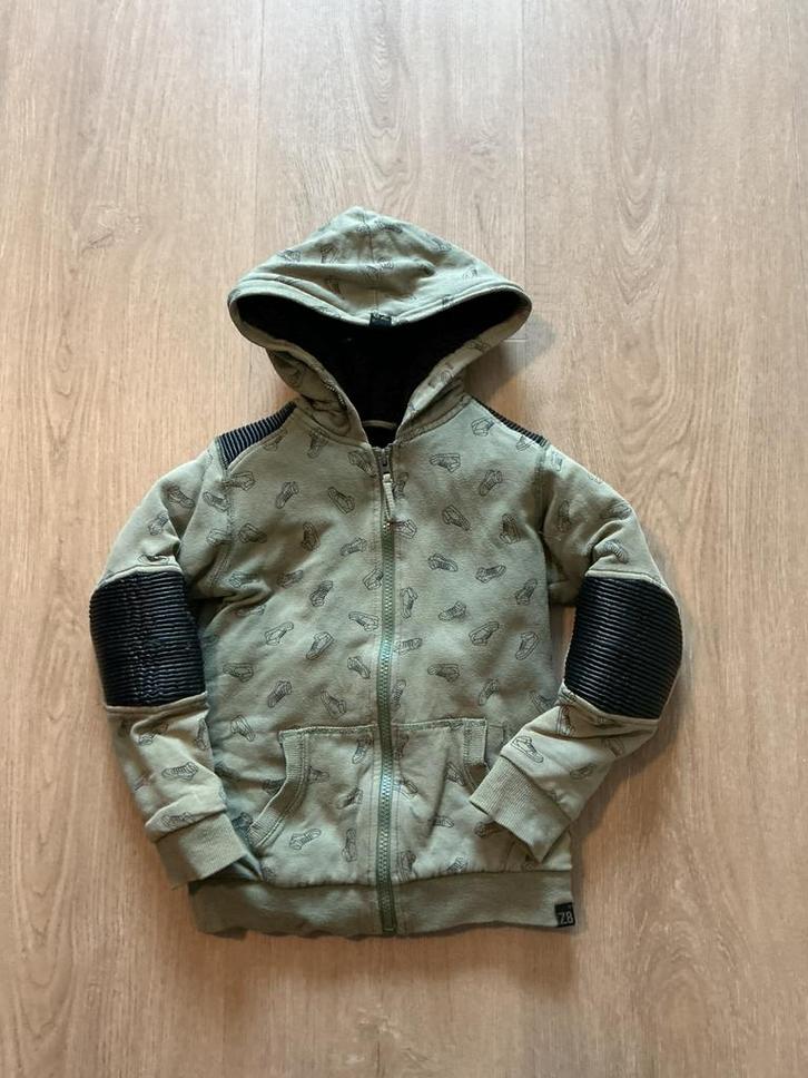 Z8 Borgvest jongen maat 116 / 122 groen gedragen, Kinderen en Baby's, Kinderkleding | Maat 116, Gebruikt, Jongen, Trui of Vest