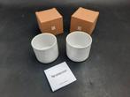 2 Nespresso kaarsen houders, nieuwstaat, Overige materialen, Nieuw, Ophalen of Verzenden, Crème