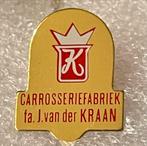 Carrosseriefabriek van der Kraan Speldje, Verzamelen, Speldjes, Pins en Buttons, Ophalen, Gebruikt, Merk, Speldje of Pin