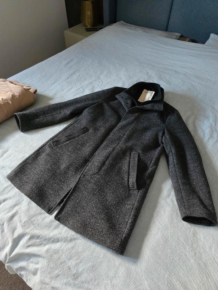 Esprit Heren Jas - Grijs - Maat M, Kleding | Heren, Jassen | Winter, Zo goed als nieuw, Maat 48/50 (M), Grijs, Ophalen of Verzenden